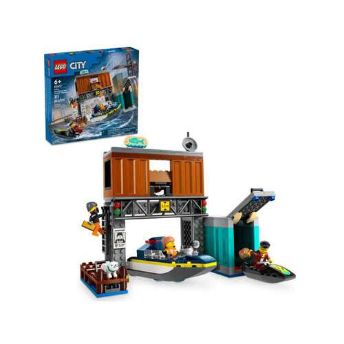 LEGO City, 60417 Politiespeedboot en boevenschuilplaats