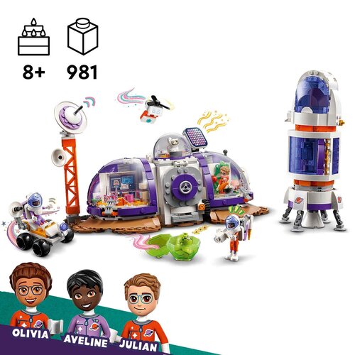 LEGO Friends 42605  Ruimtebasis op Mars en raket