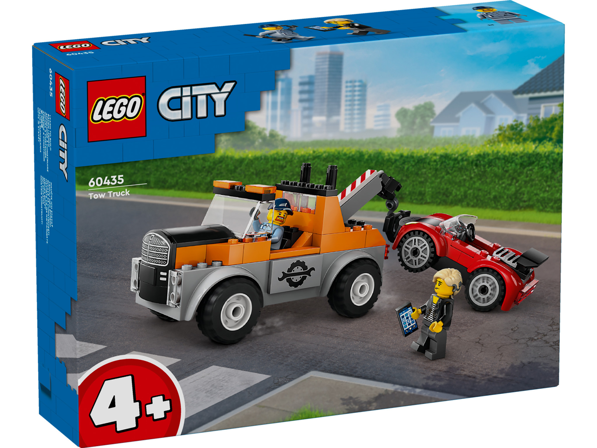 LEGO City 60435 Sleepwagen en Sportautoreparatie - Jan's Steen