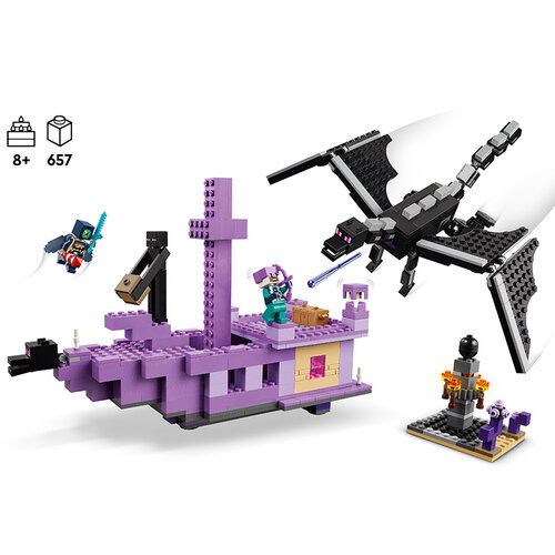 LEGO Minecraft 21264 De Enderdraak en het End-schip LEGO Minecraft 21264 De Enderdraak en het End-schip