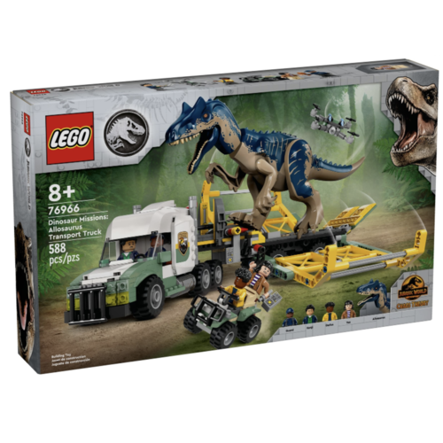 LEGO Jurassic World 76966 Dinosaurusmissies: Allosaurus transporttruck