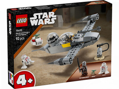 LEGO Star Wars 75410 Mando en Grogu's N-1 Starfighter