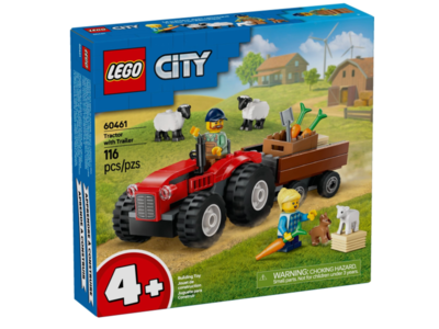 LEGO CITY 60461 Rode Tractor met Aanhanger en Schapen