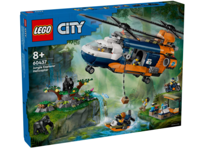 LEGO City 60437 Jungleonderzoekers Helicopter bij de Basis