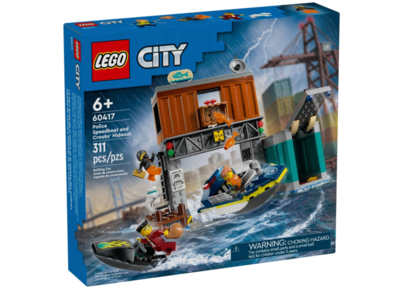 LEGO City, 60417 Politiespeedboot en boevenschuilplaats
