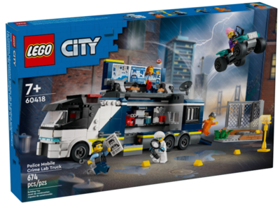 LEGO City 60418 Politielaboratorium in truck