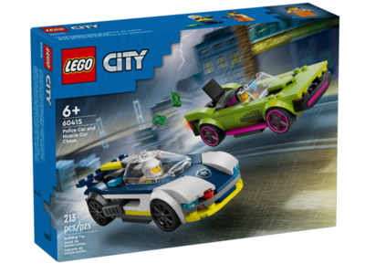 LEGO City 60415 Politiewagen en snelle autoachtervolging