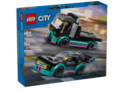 LEGO City 60406 Raceauto en transporttruck