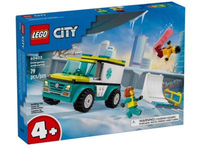 LEGO City 60403 Ambulance en snowboarder
