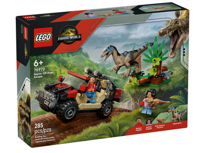 LEGO Jurassic World 76972 Offroad raptorontsnapping