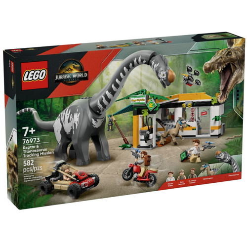 LEGO Jurassic World 76973 Raptor en Titanosaurus opsporingsmissie
