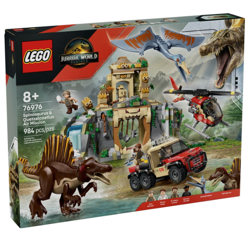 LEGO Jurassic World 76976 Spinosaurus en Quetzalcoatlus luchtmissie LEGO Jurassic World 76976 Spinosaurus en Quetzalcoatlus luchtmissie