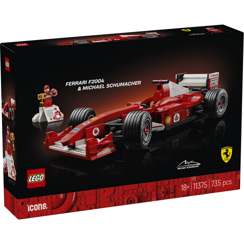 LEGO Icons 11375 Ferrari F2004 en Michael Schumacher
