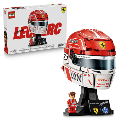LEGO Editions 43014 Scuderia Ferrari HP helm van Charles Leclerc
