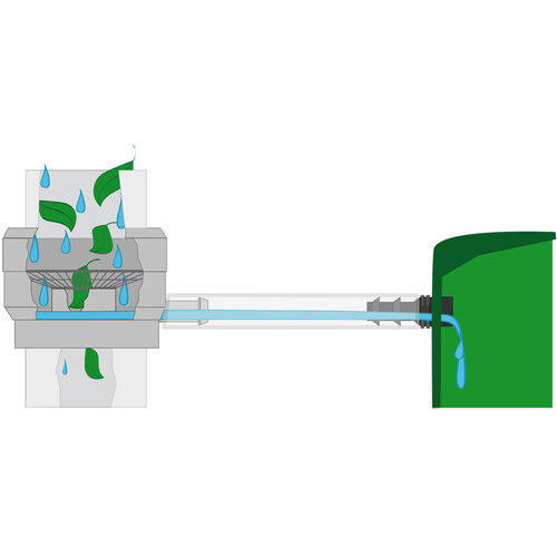 Meuwissen Agro Regenton Vulautomaat 60 - 100 mm + afsluiter en bladvanger