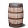 Regenton 195 liter - Oud Whisky vat - Geschuurd