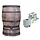 Regentonset Roto 350 liter + Voet + Vulautomaat