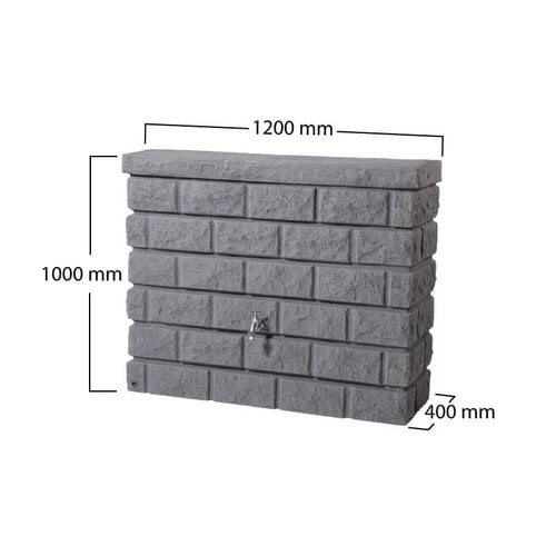 Garantia Rocky Muurton - 400 liter - Antraciet