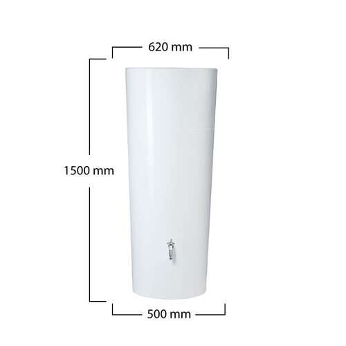 Garantia Regenton met plantenbak 2 in 1 Cocos - 350 liter
