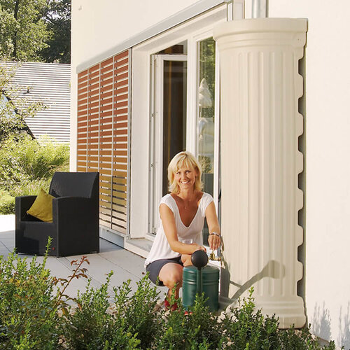 Garantia Regenton Column Muur - 550 liter - Zandbeige