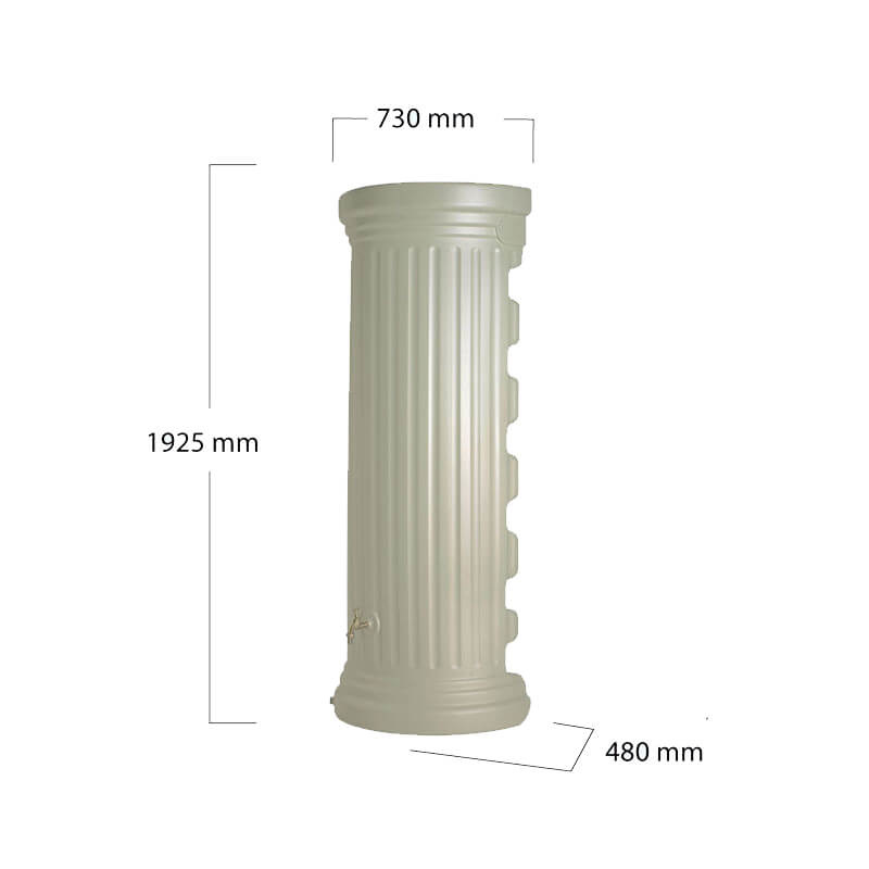 Garantia Regenton Column Muur - 350 liter Zandbeige