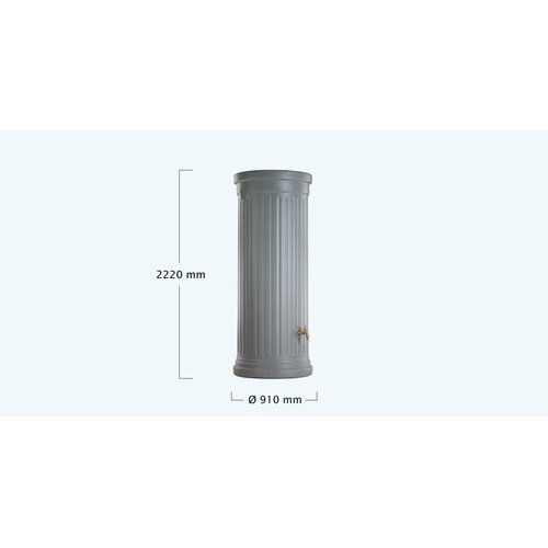 Garantia Regenton Column - 1000 liter - Grijs