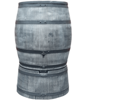 Roto Regentonset Roto 240 liter + voet - Grijs