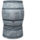 Regentonset Roto 240 liter + voet - Grijs