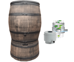 Roto Regentonset Roto 240 liter + voet + vulautomaat