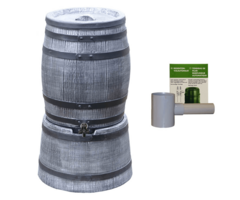 Roto Regentonset Roto 50 Liter + Voet + Vulautomaat - Grijs