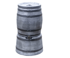 Roto Regentonset Roto 50 liter + voet - Grijs