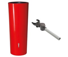 Garantia Regenton 2 in 1 - 350 Liter - Tomato + Vulautomaat