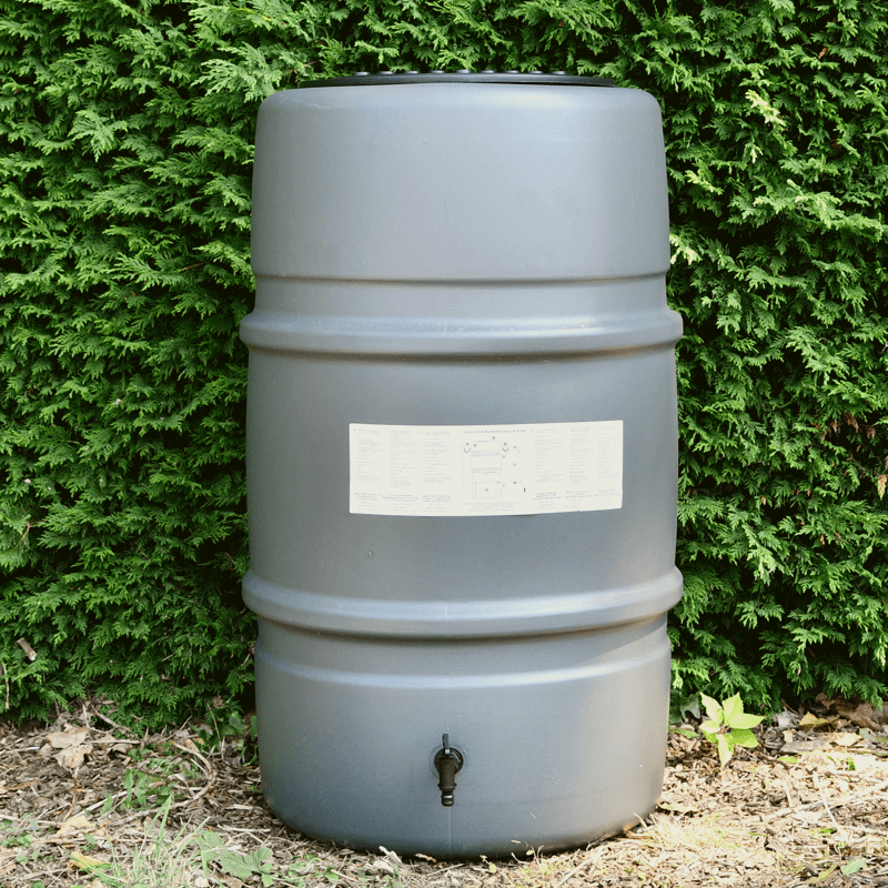 Harcostar Regentonset Harcostar - 227 L - Antraciet + Voet + Vulautomaat