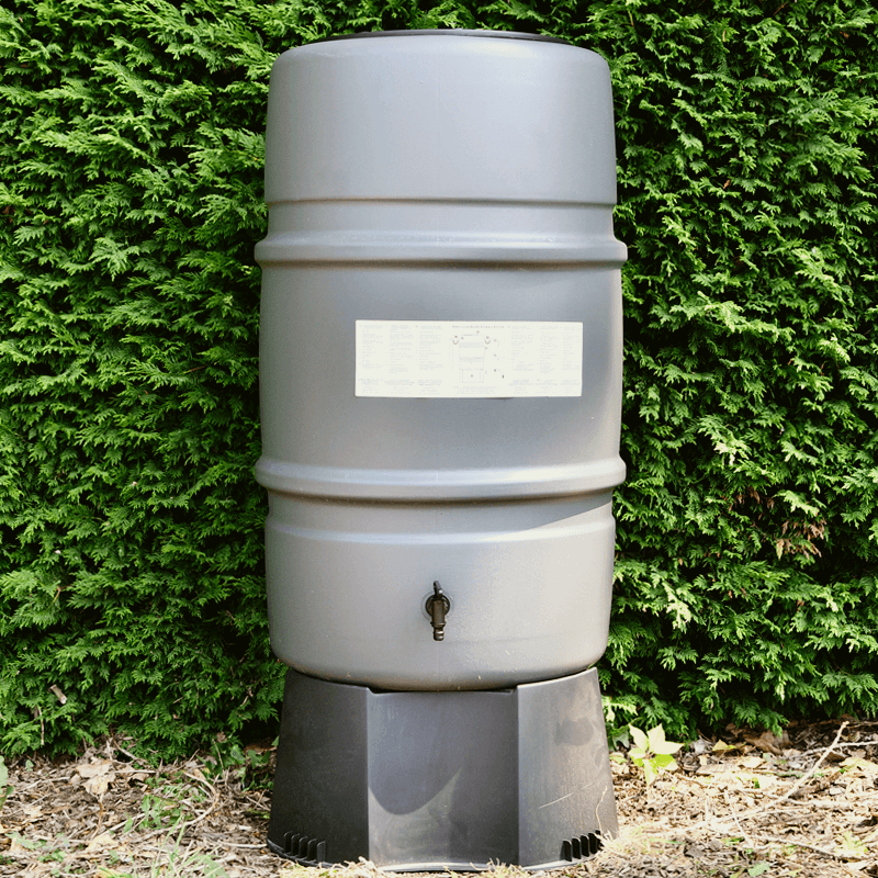 Harcostar Regentonset Harcostar - 227 Liter Antraciet + Voet