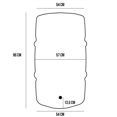 Harcostar Regenton Harcostar 227 liter Antraciet