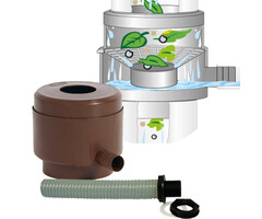 Garantia Regenton Vulautomaat Afsluiter-Bladvanger (Bruin)