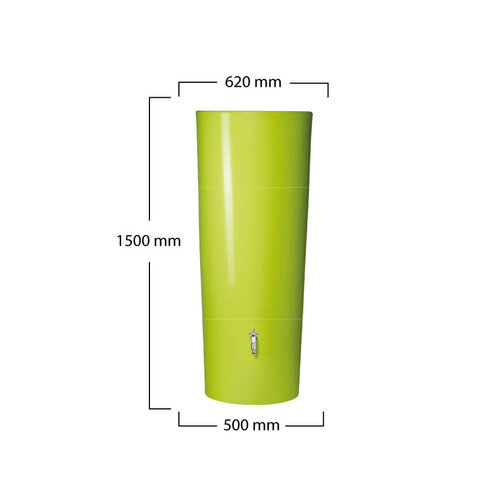 Garantia Regenton met plantenbak 2 in 1 Lime 350 liter