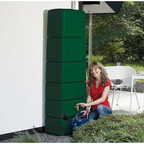 4Rain Regenton Slim Groen 350 liter