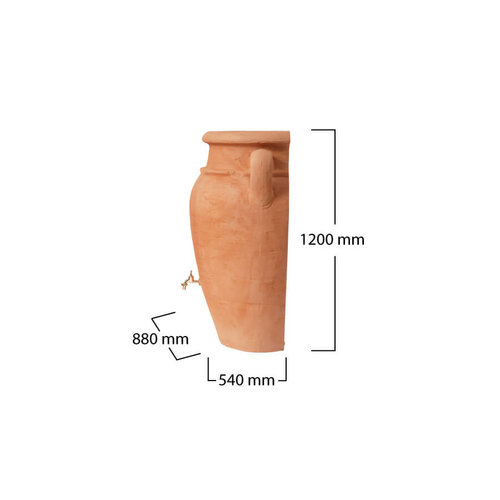 Garantia Regenton wand - Amphore Terra - 260 liter