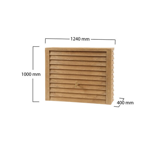 Garantia Regenton Woody Lichtbruin 350 liter