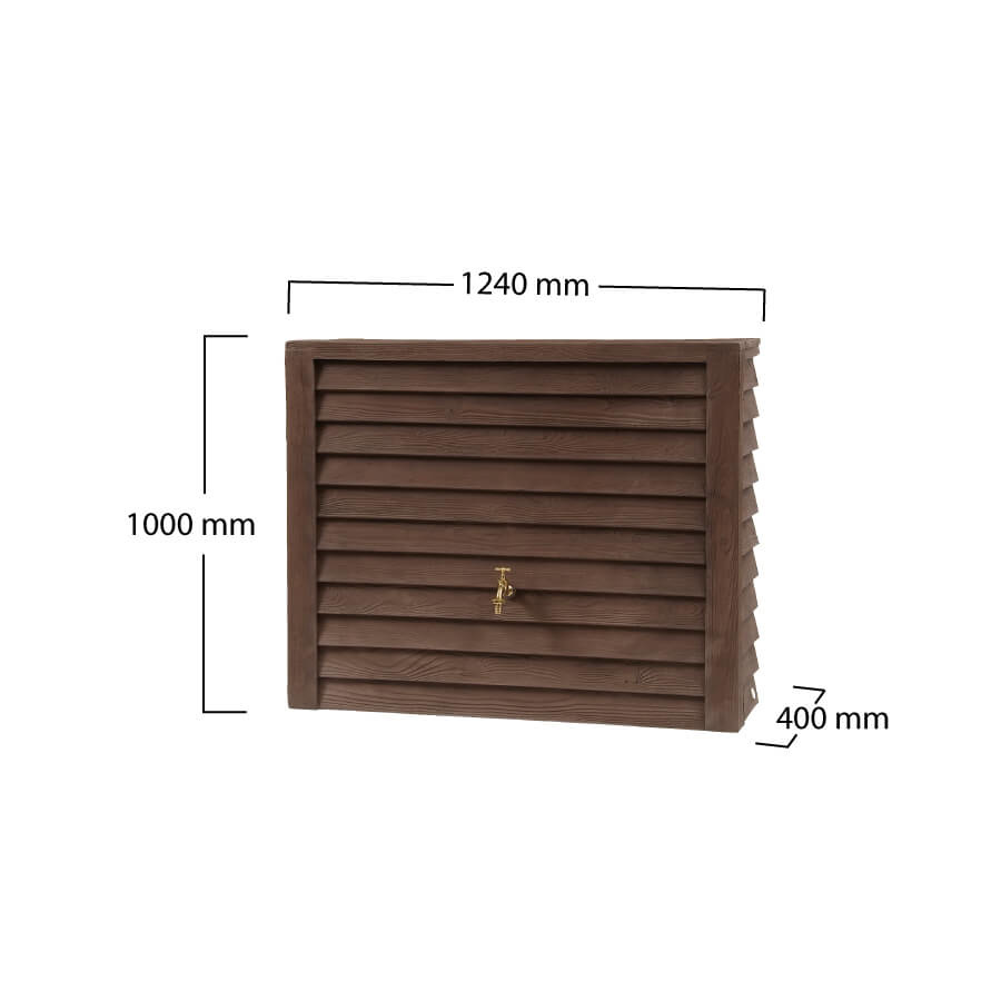 Garantia Regenton Woody Donkerbruin 350 liter