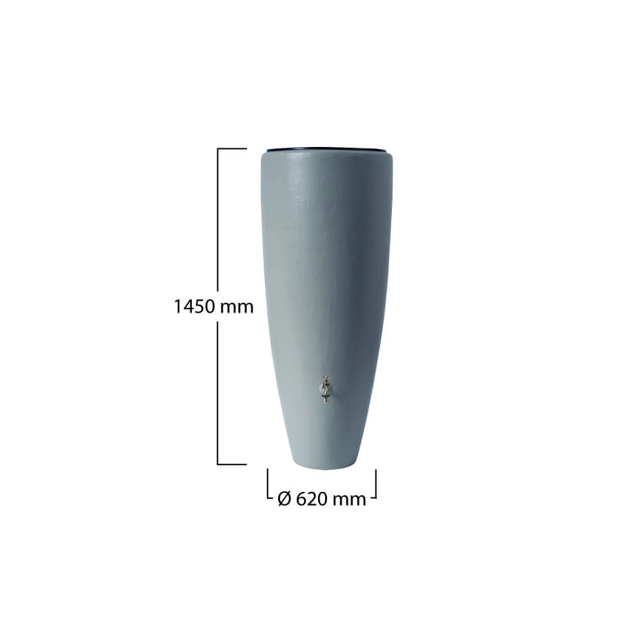 Garantia Regenton met Plantenbak 2 in 1 Grijs 300 liter