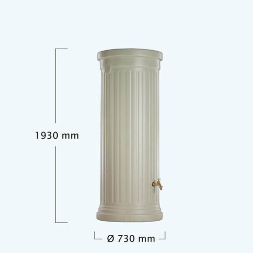 Garantia Regenton Zuil Zandbeige 500 liter