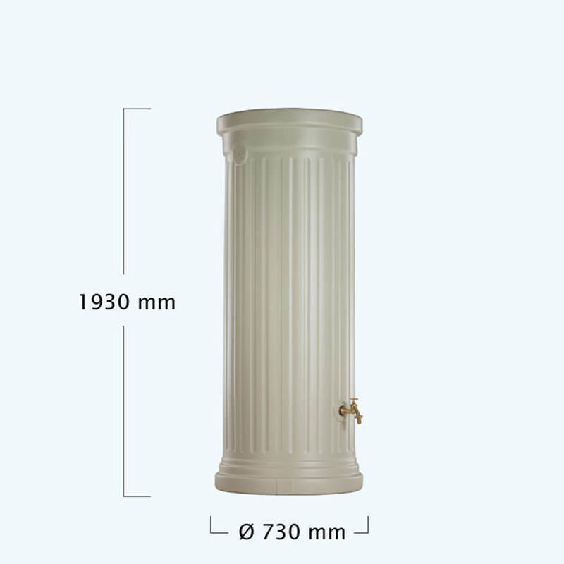 Garantia Regenton Zuil Zandbeige 500 liter