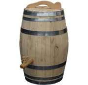 Meuwissen Agro Houten Regenton - 50 Liter Kastanje + Kraan / Handvat