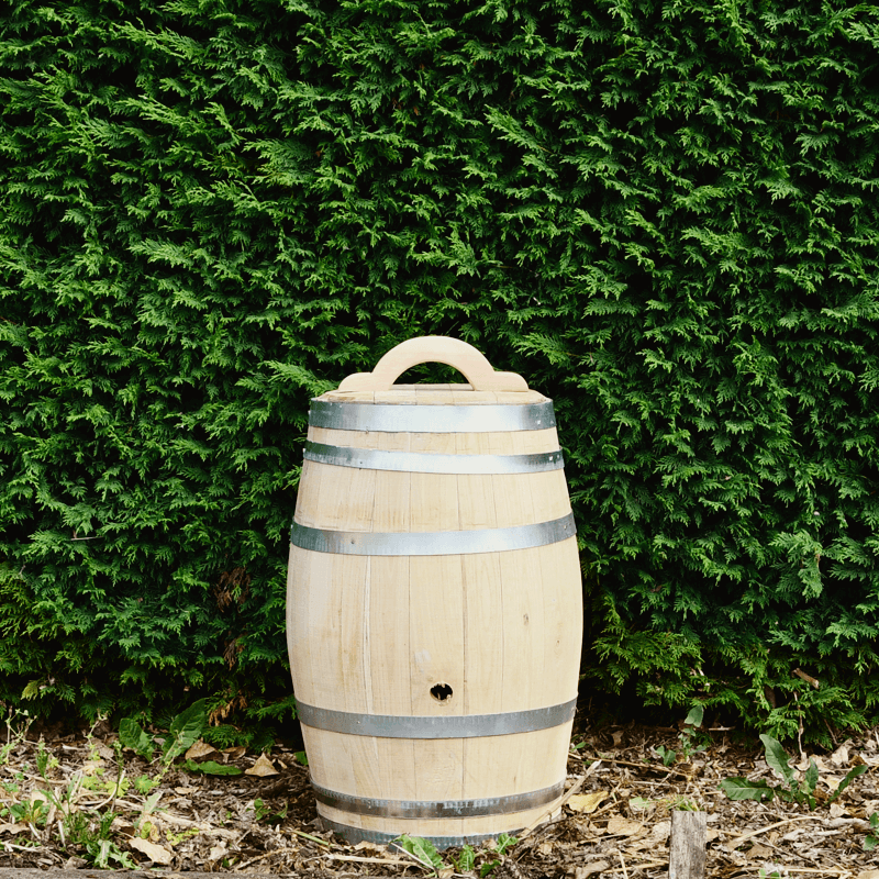 Meuwissen Agro Houten Regenton - 50 Liter Kastanje + Kraan / Handvat