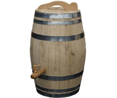 Meuwissen Agro Houten Regenton - 150 Liter Kastanje + Kraan + Handvat