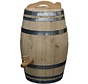 Houten Regenton - 150 Liter Kastanje + Kraan + Handvat