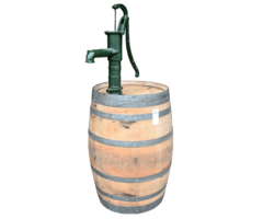 Meuwissen Agro Houten Regenton - 225 Liter met Pomp - Onbehandeld