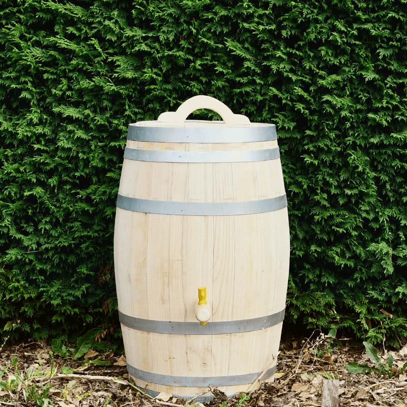 Meuwissen Agro Houten Regenton - 100 Liter Kastanje + Kraan / Handvat